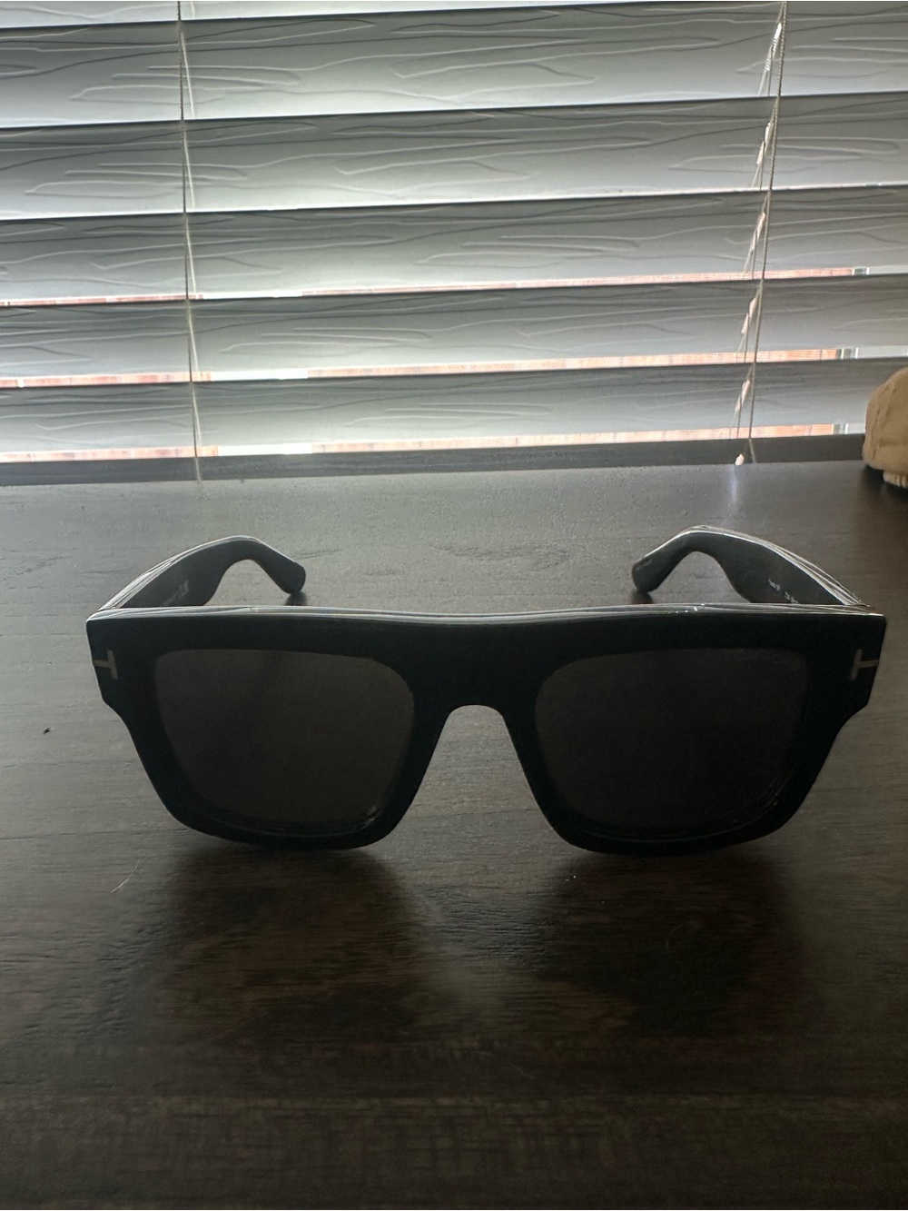 Tom Ford FT0711 Fausto 01A 53-20-145 Black Square Sunglasses Authentic